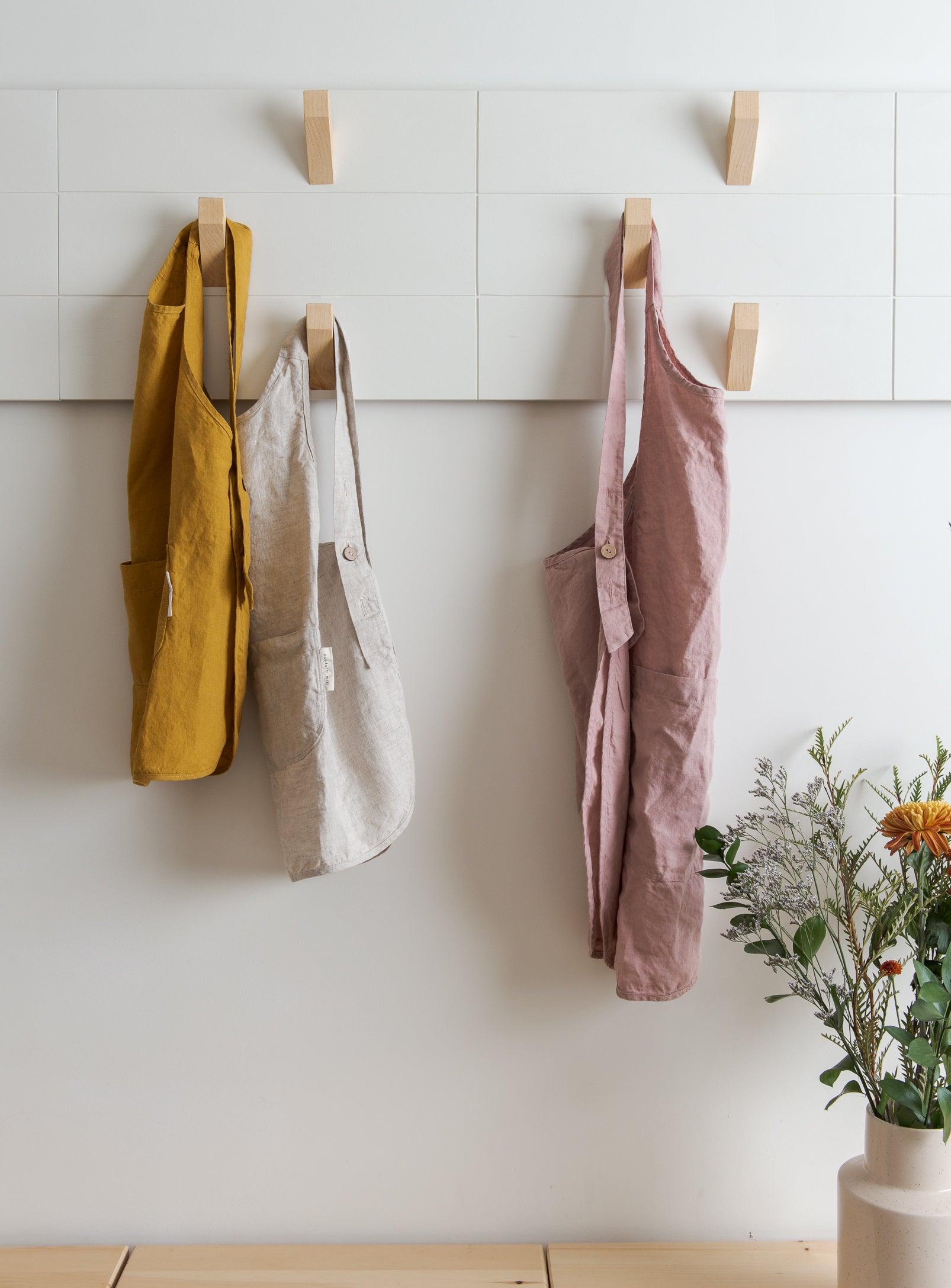 Linen Apron - Dusty pink