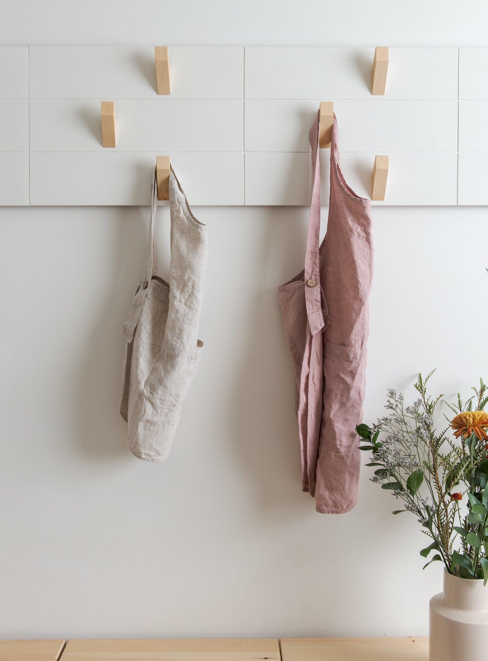 Linen Apron - Dusty pink
