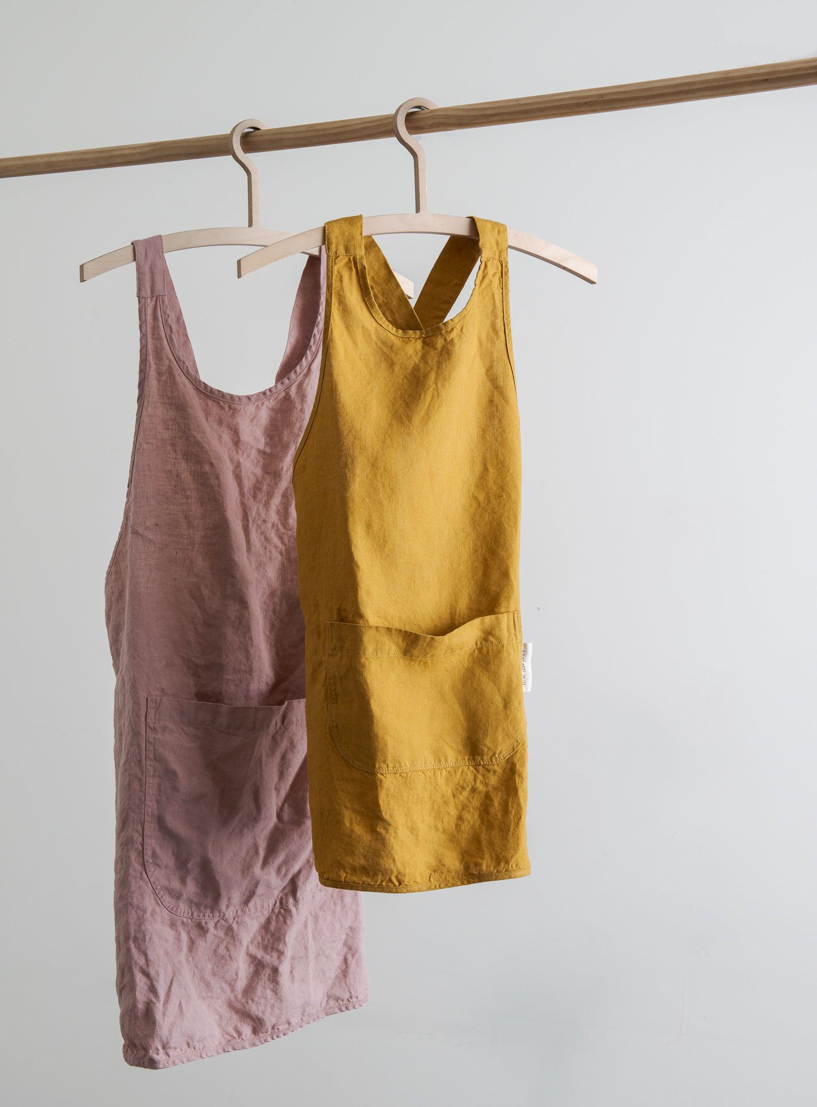Linen Apron - Dusty pink