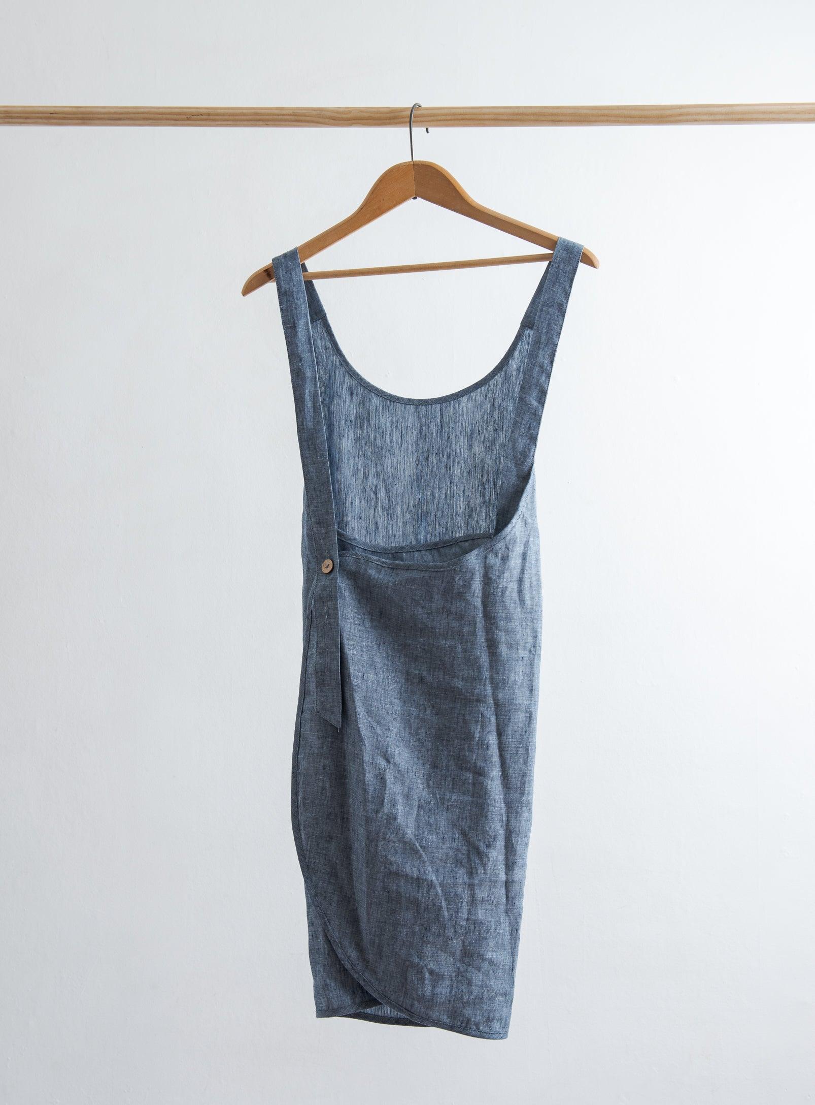 Linen Apron - Navy