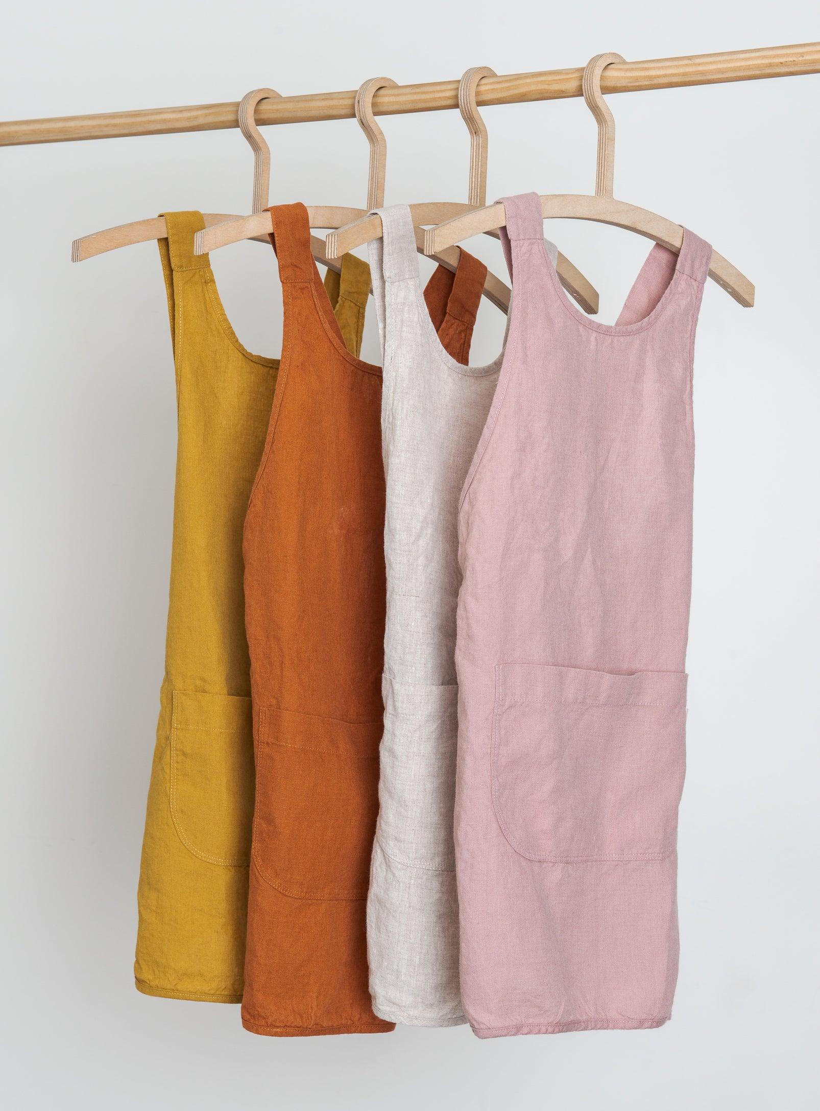 Linen Kids Apron - different colours available