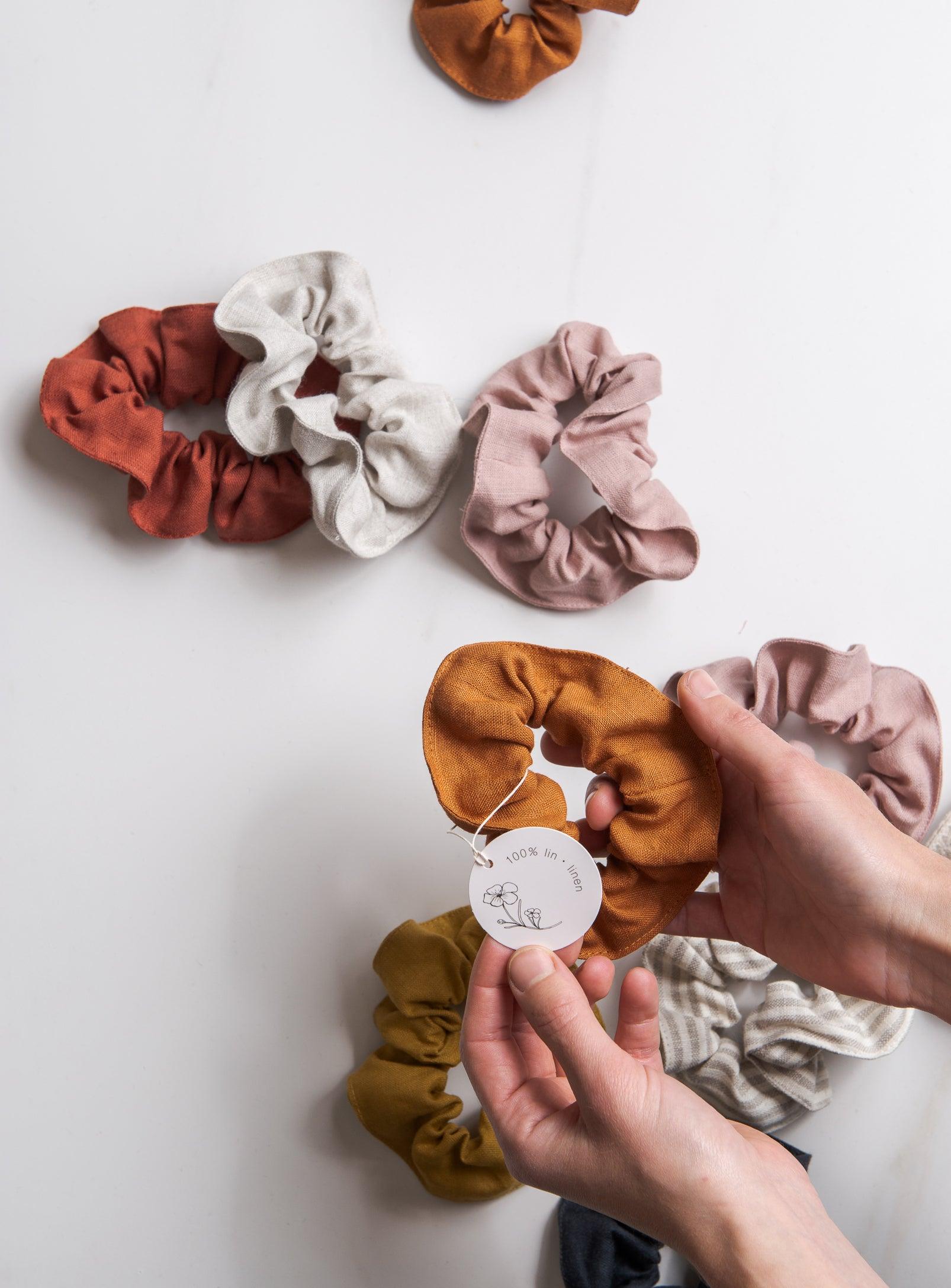 Linen Scrunchies
