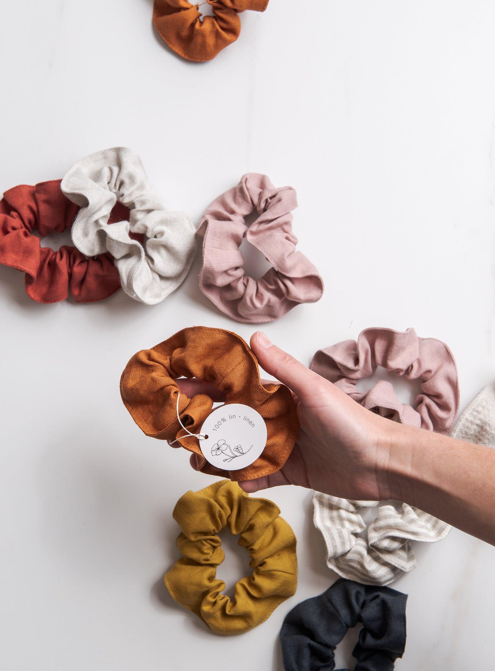 Linen Scrunchies