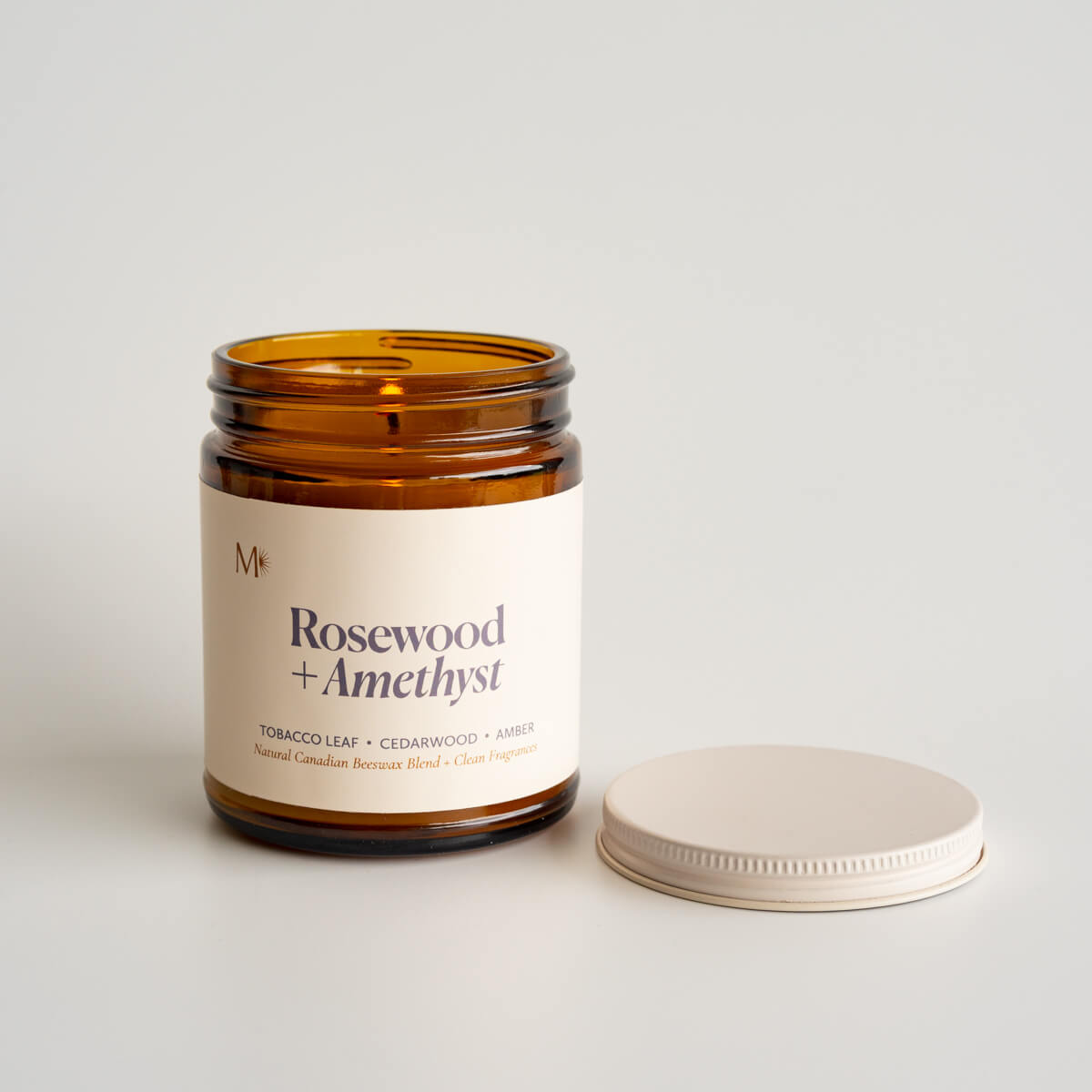 Rosewood + Amethyst Candle Jar