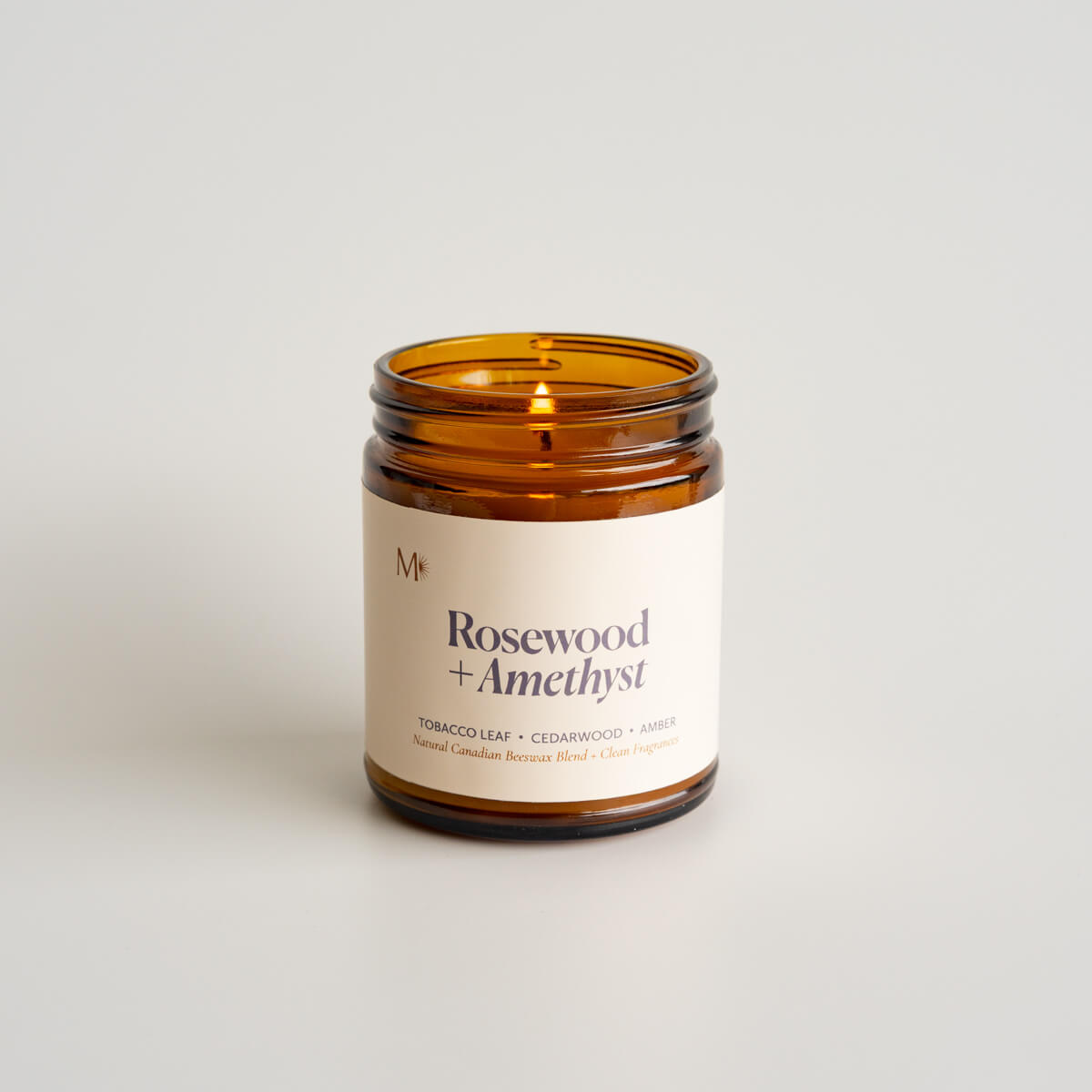 Rosewood + Amethyst Candle Jar