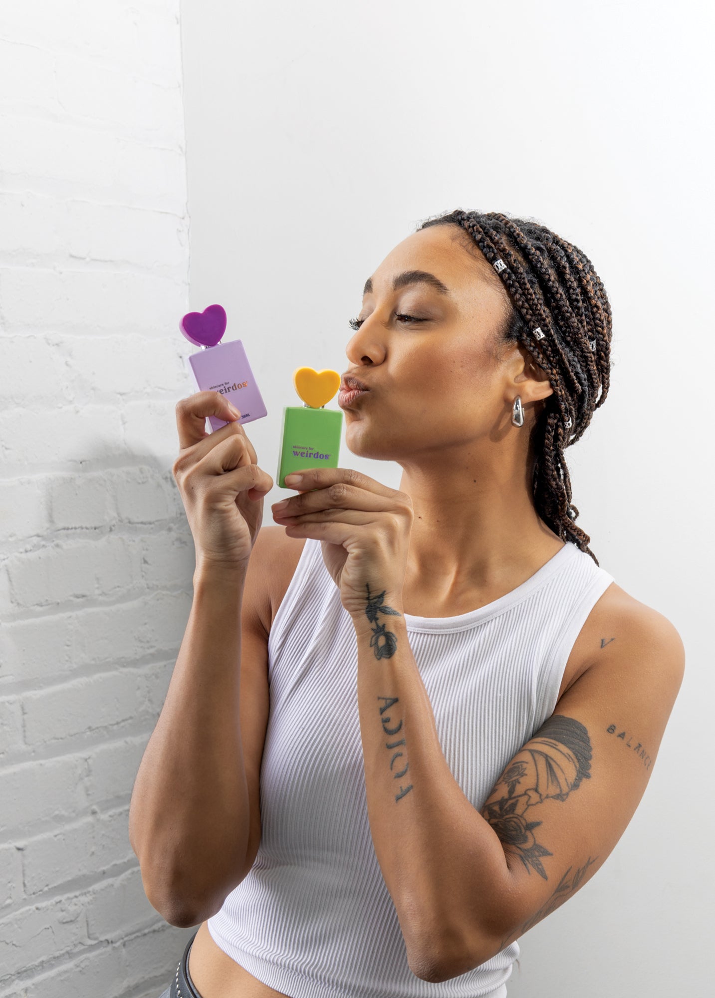 heart glass spray bottle